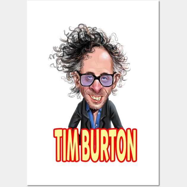 Tim Burton with the tittle Wall Art by YonoStore